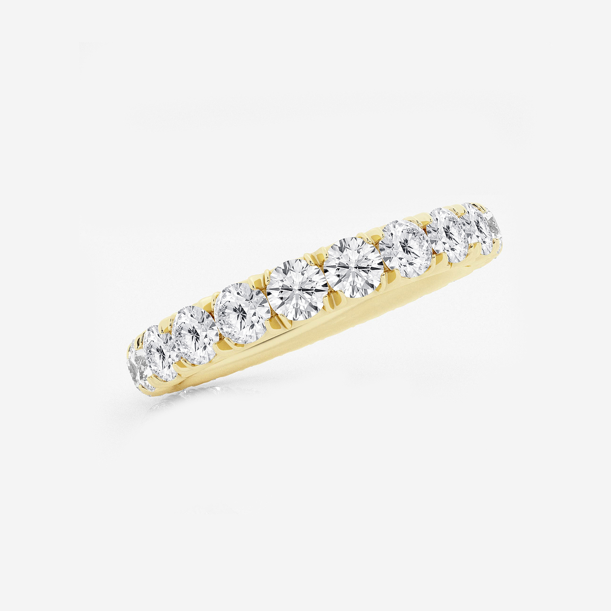 Additional Image 1 for  2 ctw Round Lab Grown Diamond Eternity Band - 3.3mm Width