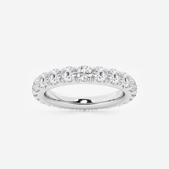 2 ctw Round Lab Grown Diamond Eternity Band - 3.3mm Width