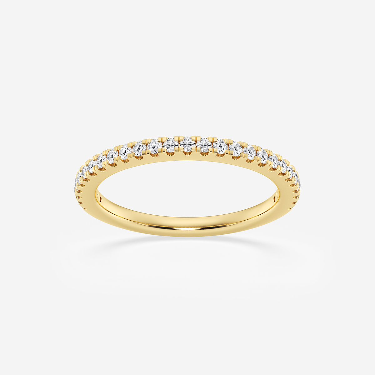 1/4 ctw Round Lab Grown Diamond Prong Set Wedding Band