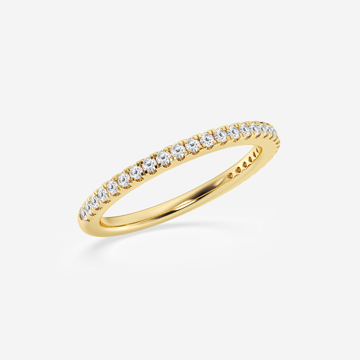 Additional Image 1 for  1/4 ctw Round Lab Grown Diamond Prong Set Wedding Band