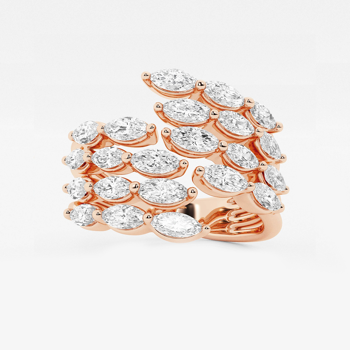 1 3/4 ctw Marquise Lab Grown Diamond Open Band