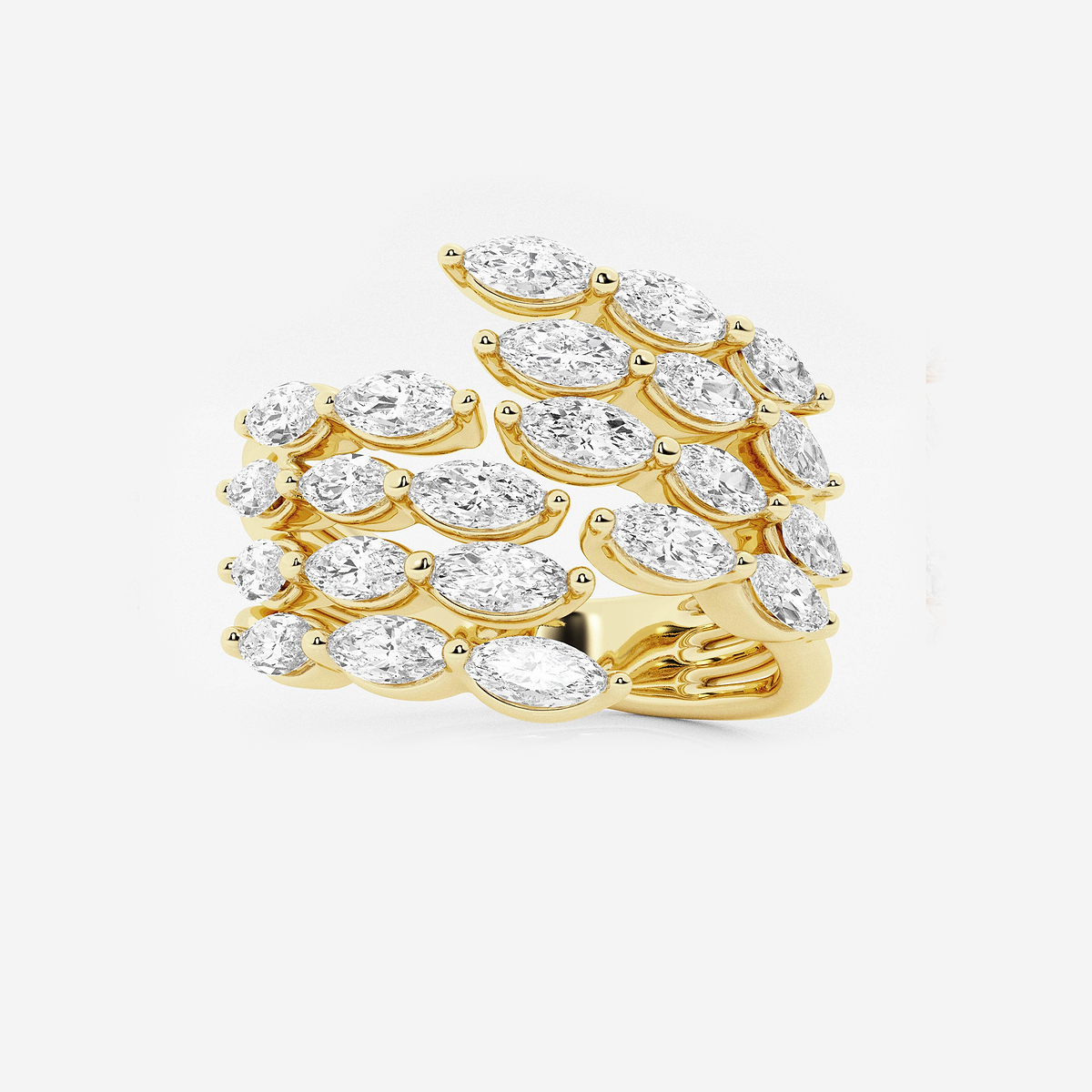1 3/4 ctw Marquise Lab Grown Diamond Open Band