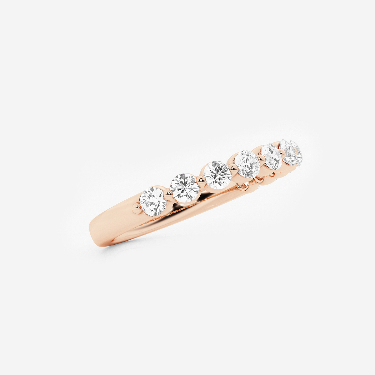 Additional Image 1 for  1/2 ctw Round Lab Grown Diamond Floating Wedding Band