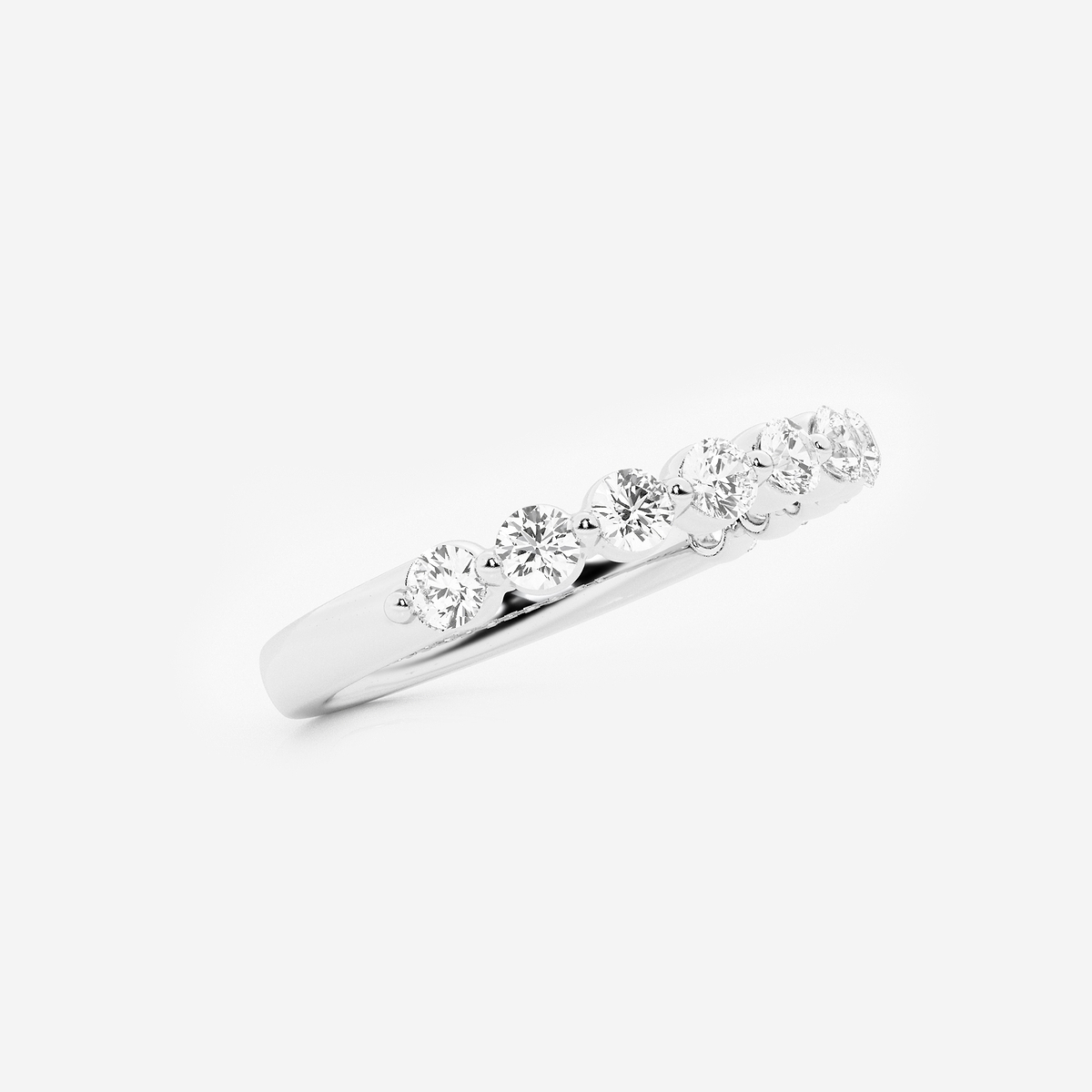 Additional Image 1 for  1/2 ctw Round Lab Grown Diamond Floating Wedding Band