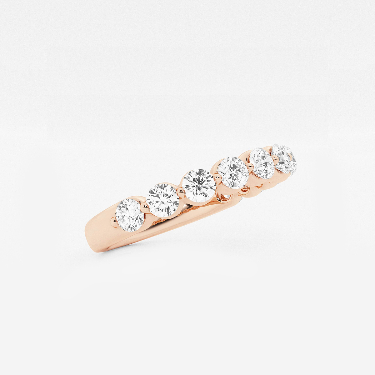 Additional Image 1 for  1 ctw Round Lab Grown Diamond Floating Wedding Band
