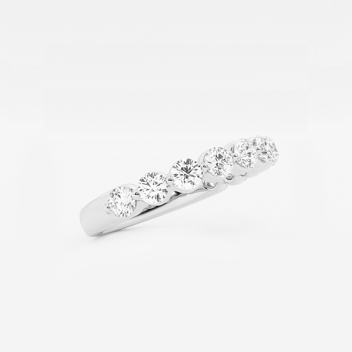Additional Image 1 for  1 ctw Round Lab Grown Diamond Floating Wedding Band