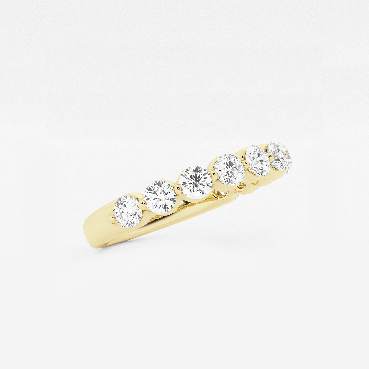Additional Image 1 for  1 ctw Round Lab Grown Diamond Floating Wedding Band