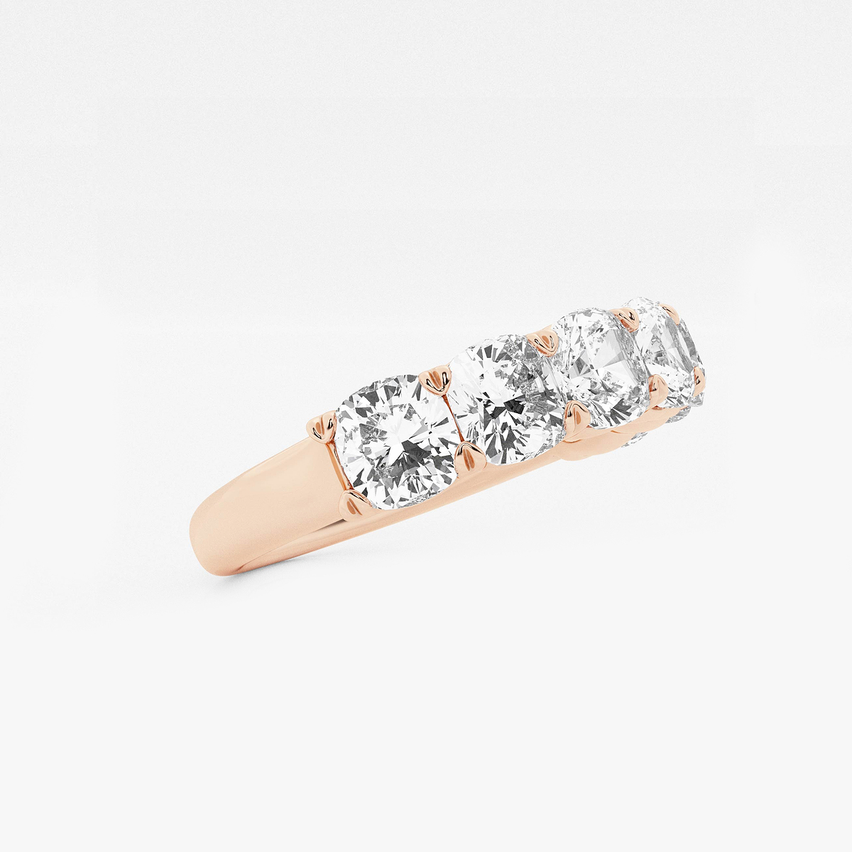 Additional Image 1 for  2 7/8 ctw Cushion Lab Grown Diamond Seven-Stone Anniversary Band