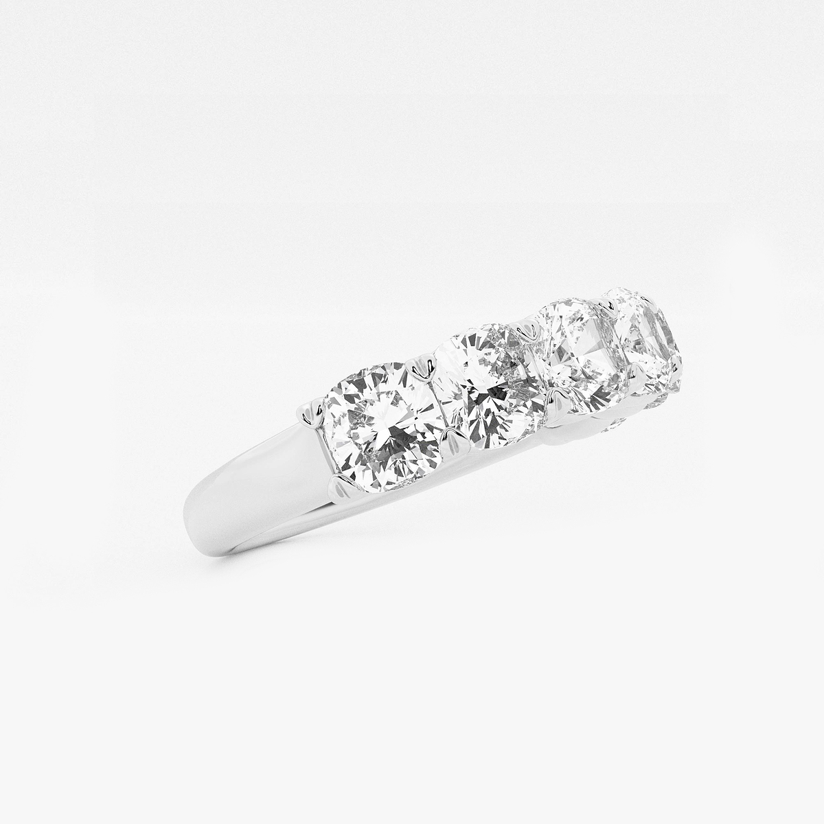Additional Image 1 for  2 7/8 ctw Cushion Lab Grown Diamond Seven-Stone Anniversary Band