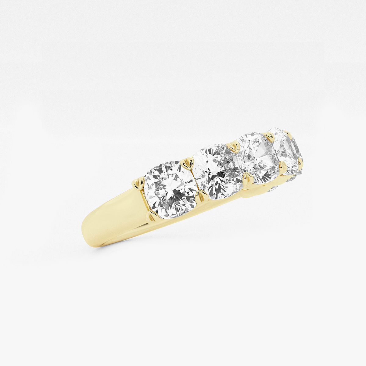 Additional Image 1 for  2 7/8 ctw Cushion Lab Grown Diamond Seven-Stone Anniversary Band
