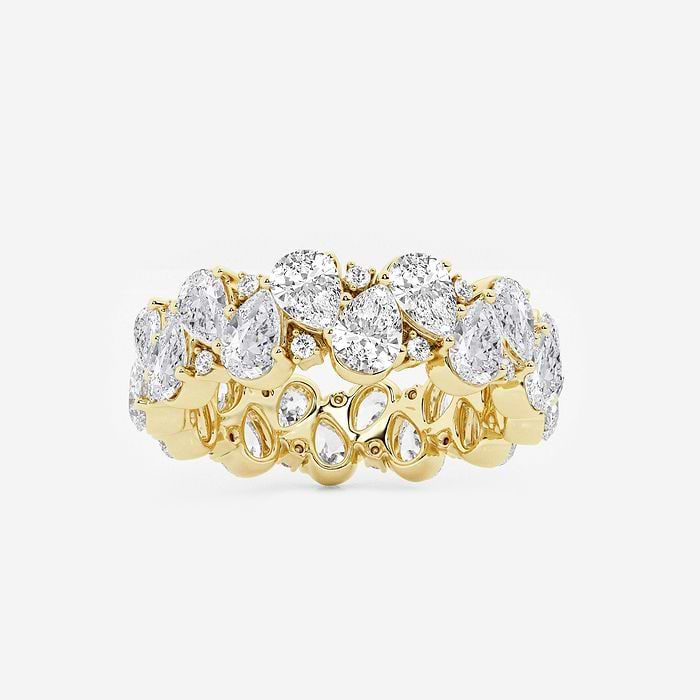 Alternating Pear Eternity Band