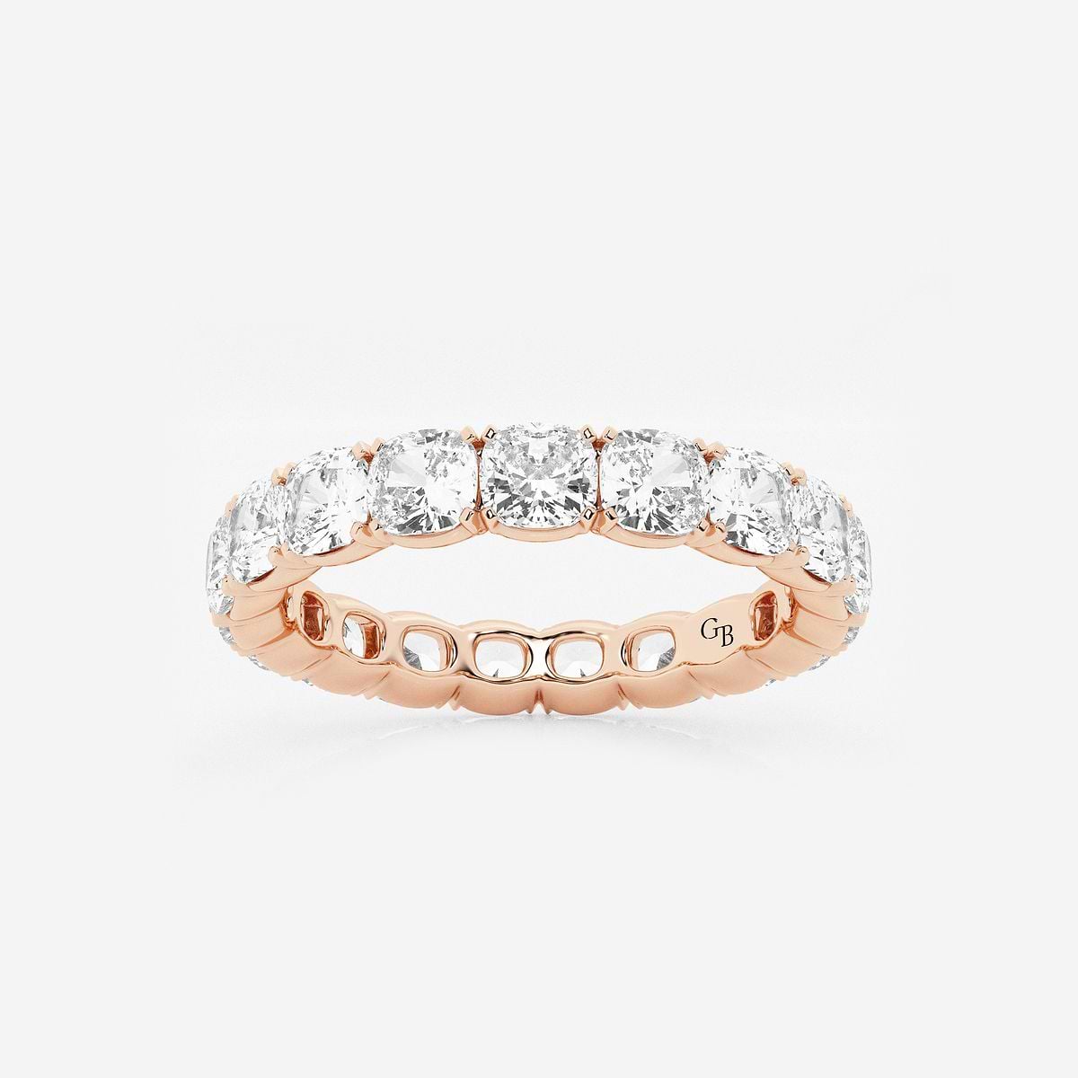 4 ctw Cushion Lab Grown Diamond Eternity Band - 3.6mm Width