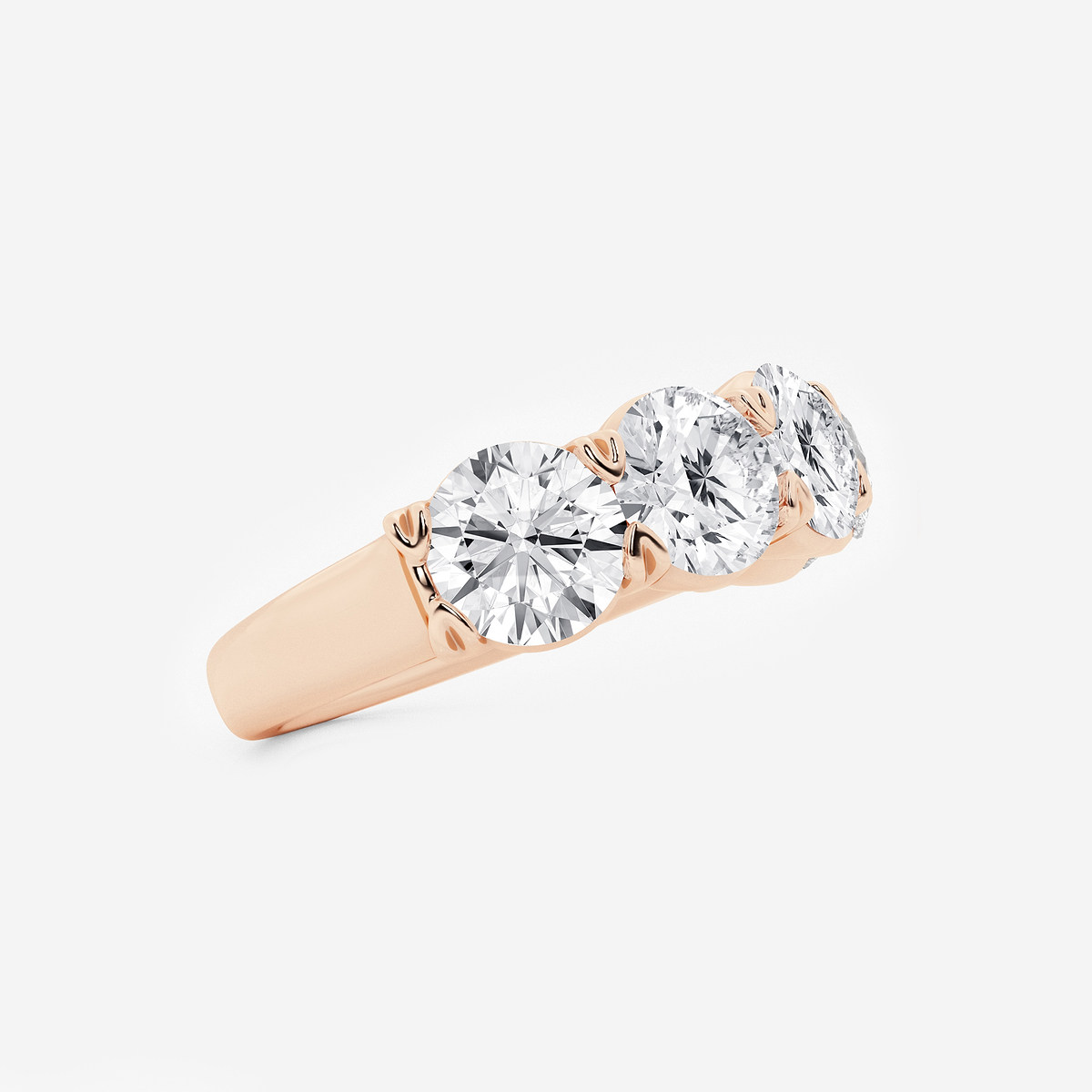 Additional Image 1 for  4 ctw Round Lab Grown Diamond Five-Stone Anniversary Band