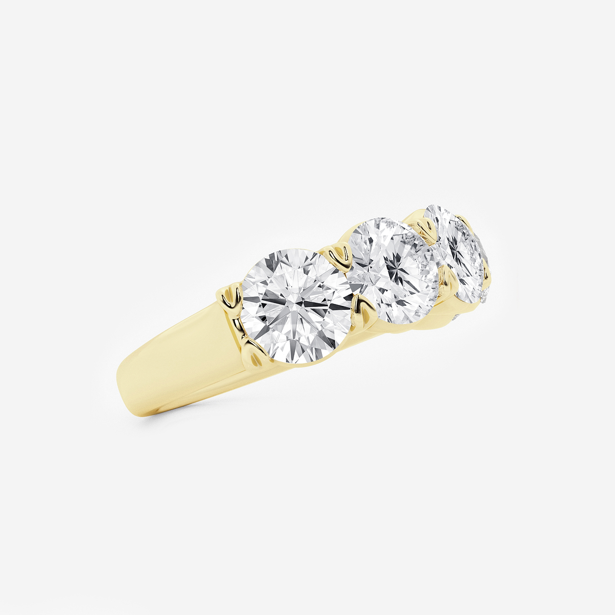 Additional Image 1 for  4 ctw Round Lab Grown Diamond Five-Stone Anniversary Band