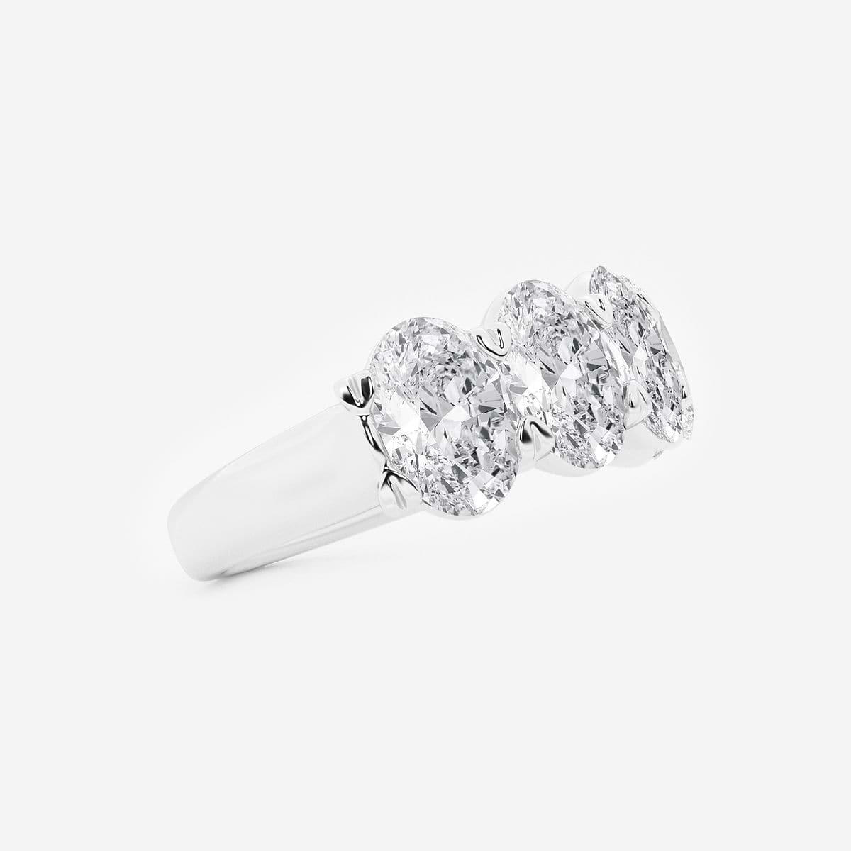 Additional Image 1 for  4 ctw Oval Lab Grown Diamond Five-Stone Anniversary Band