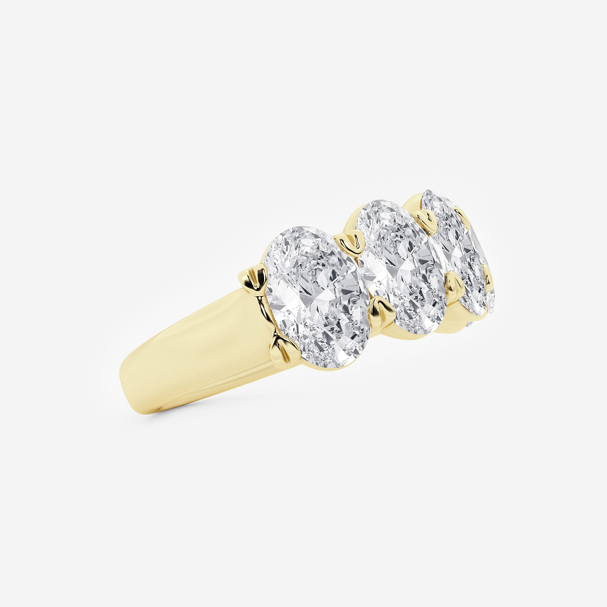 Additional Image 1 for  4 ctw Oval Lab Grown Diamond Five-Stone Anniversary Band