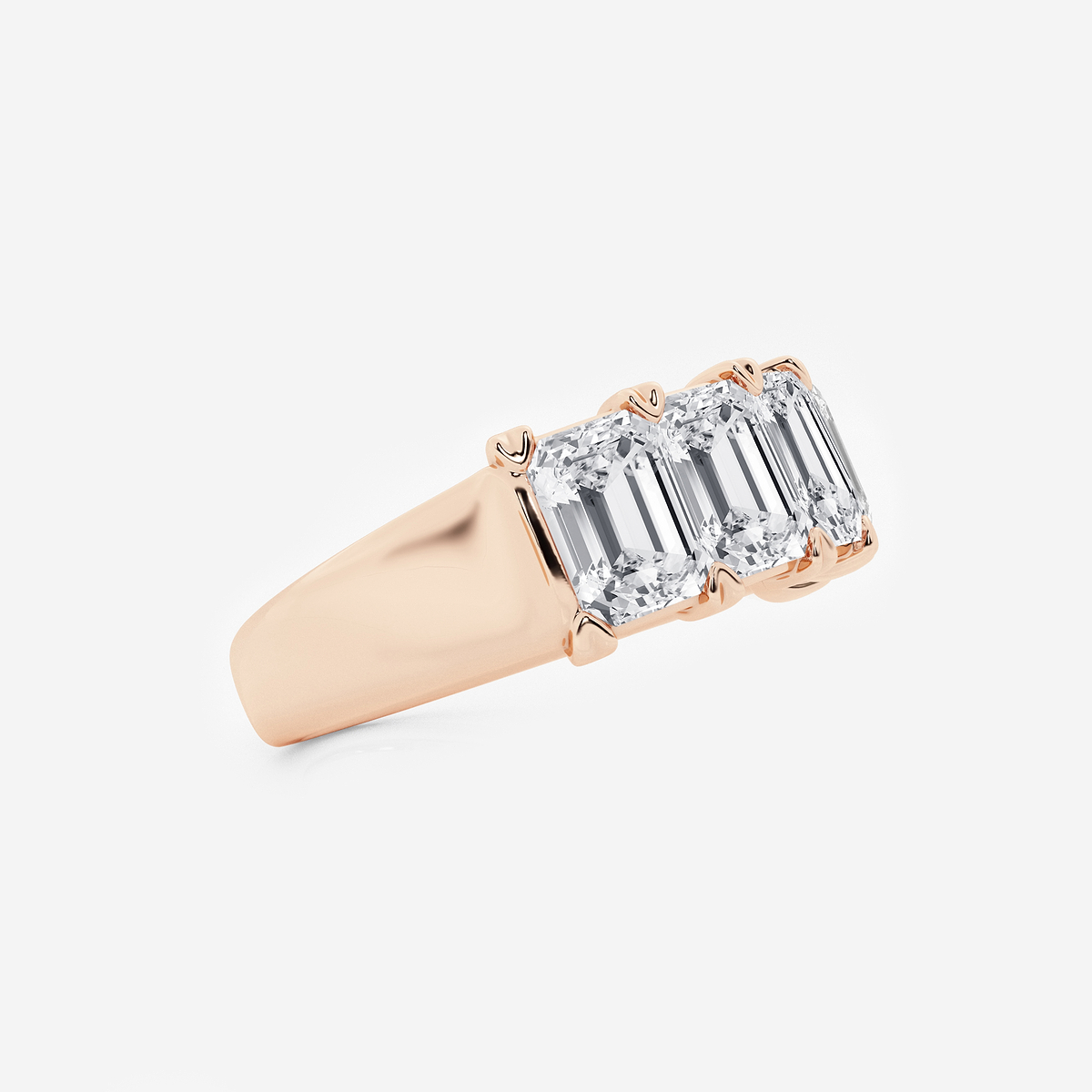 Additional Image 1 for  4 ctw Emerald Lab Grown Diamond Five-Stone Anniversary Band