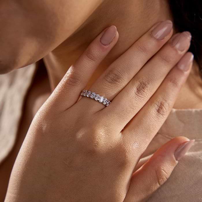 Oval Eternity Band