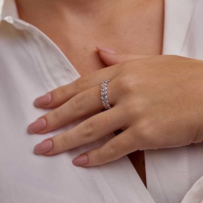 Oval Eternity Band