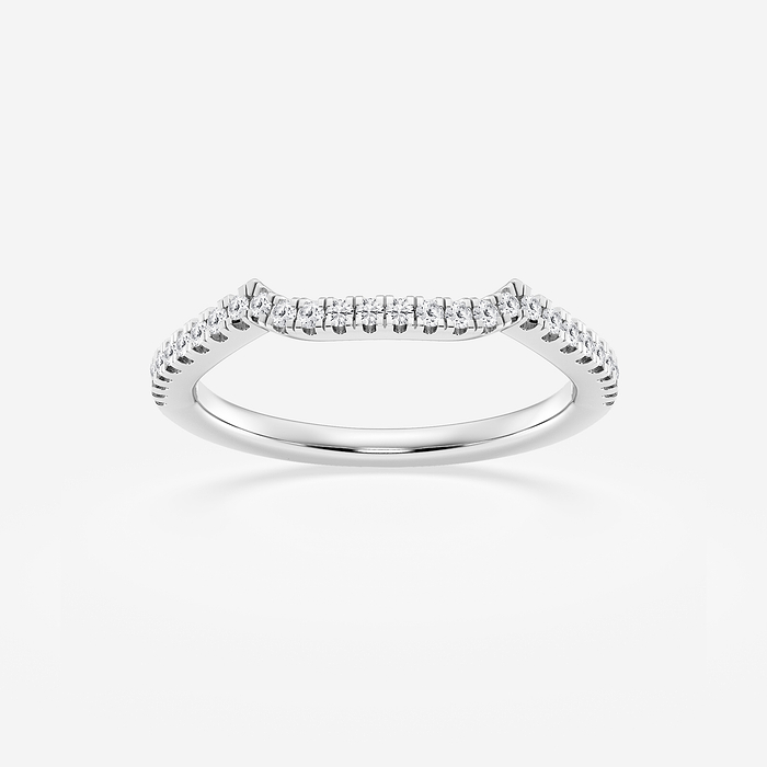 1/6 ctw Round Lab Grown Diamond Contour Wedding Band