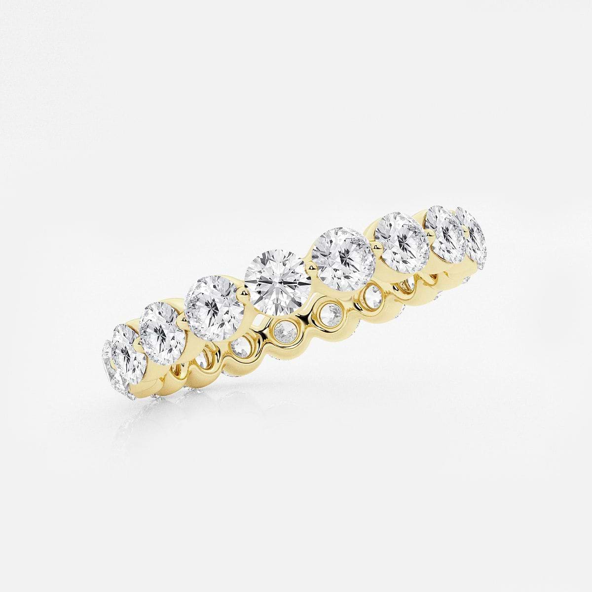 Additional Image 1 for  2 ctw Floating Round Lab Grown Diamond Eternity Band - 3mm Width
