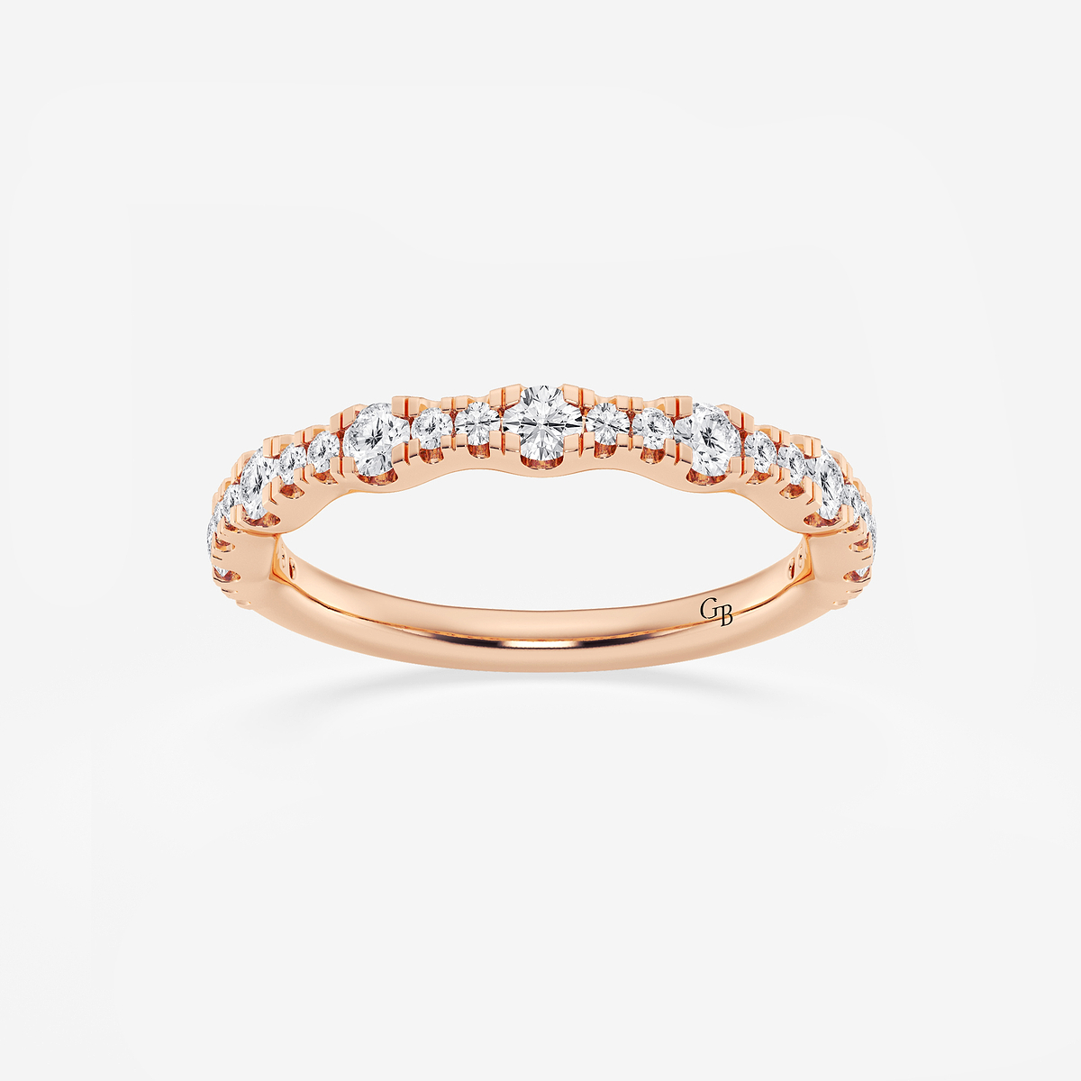 1/2 ctw Round Lab Grown Diamond Prong Set Wedding Band