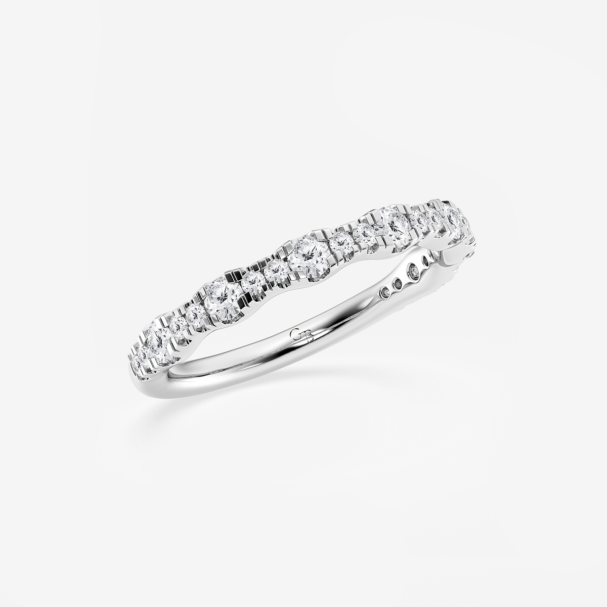 Additional Image 1 for  3/4 ctw Round Lab Grown Diamond Prong Set Wedding Band