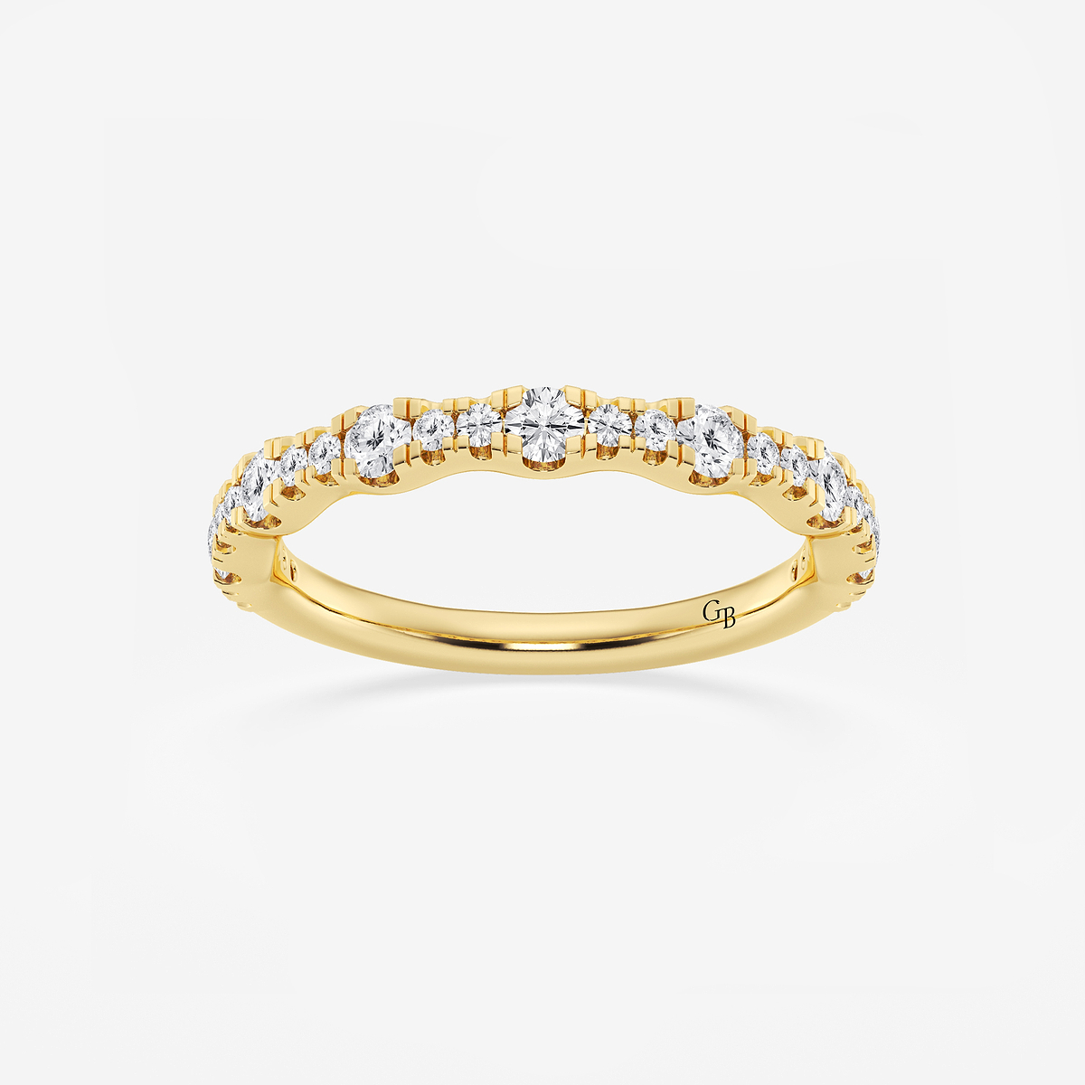 1/2 ctw Round Lab Grown Diamond Prong Set Wedding Band