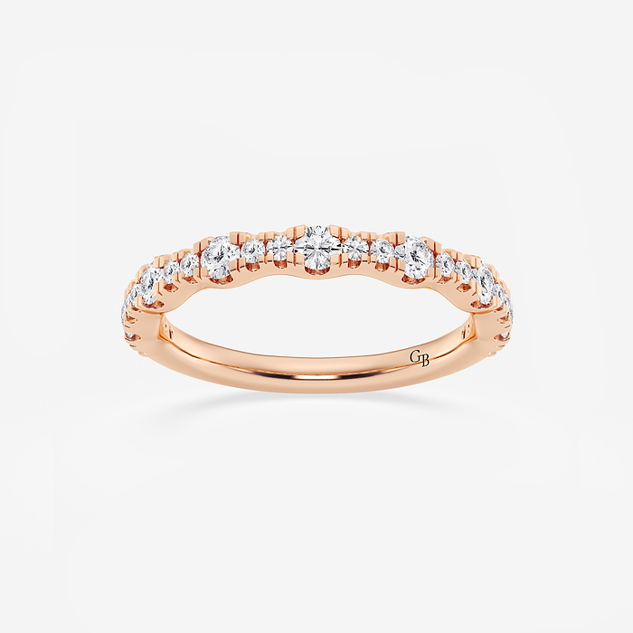 1/2 ctw Round Lab Grown Diamond Prong Set Wedding Band