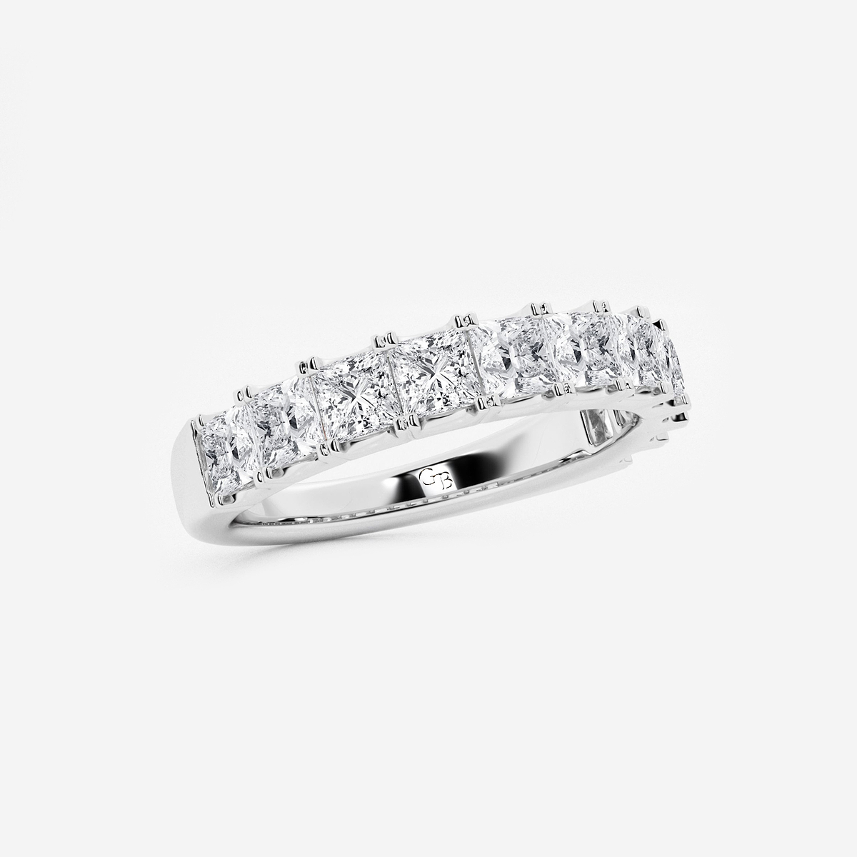 Additional Image 1 for  1 1/2 ctw Princess Lab Grown Diamond Eleven-Stone Wedding Band