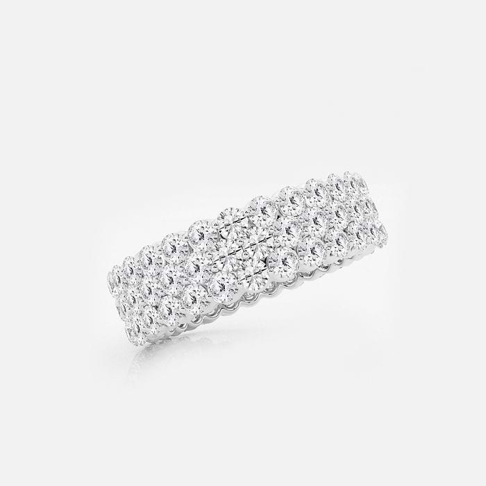 Multi Row Round Eternity Band