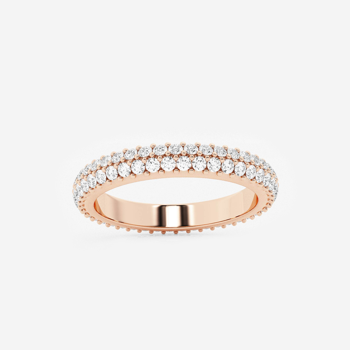 naas Ethereal 7/8 ctw Round Lab Grown Diamond Bold Eternity Band - 2.8mm Width