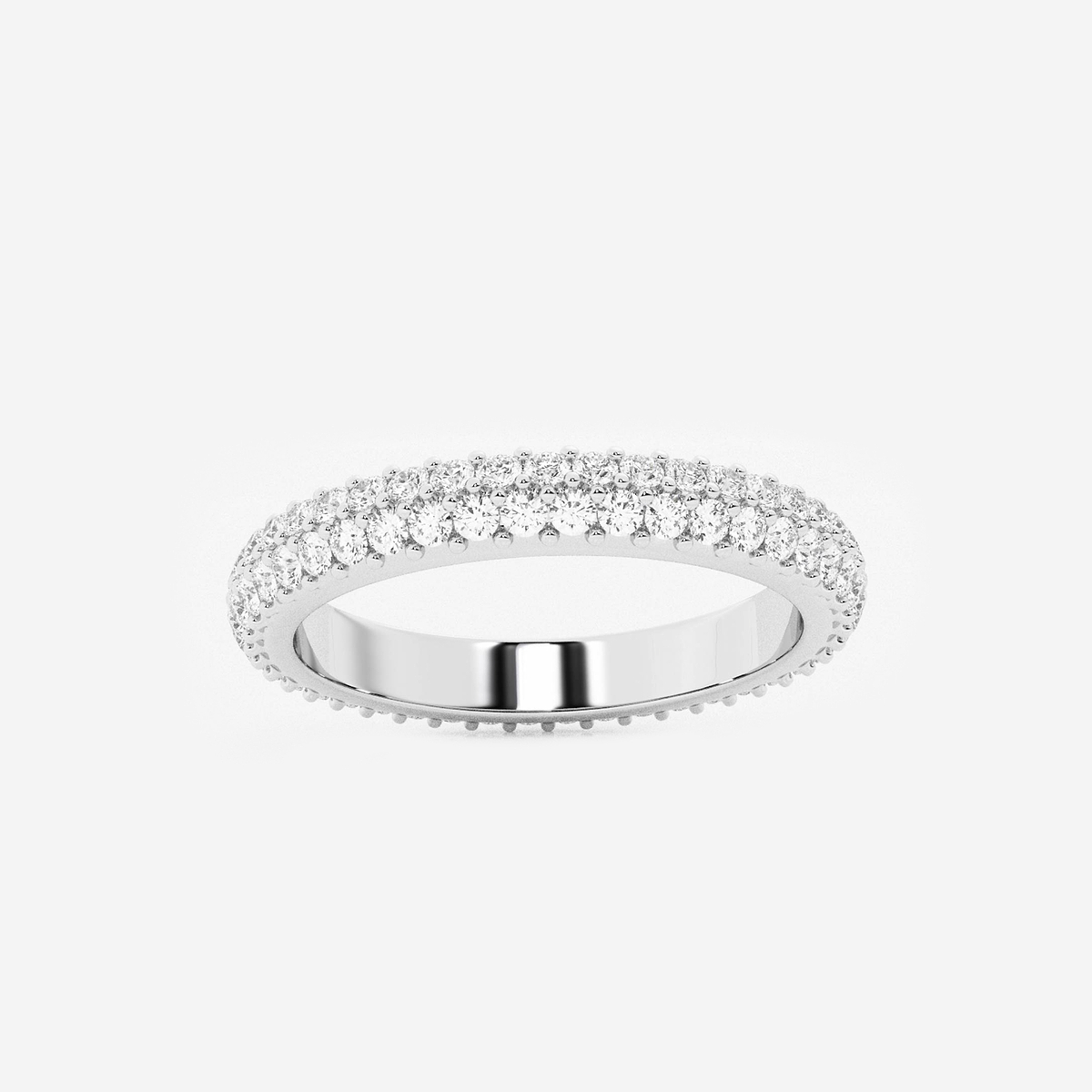 naas Ethereal 7/8 ctw Round Lab Grown Diamond Bold Eternity Band - 2.8mm Width