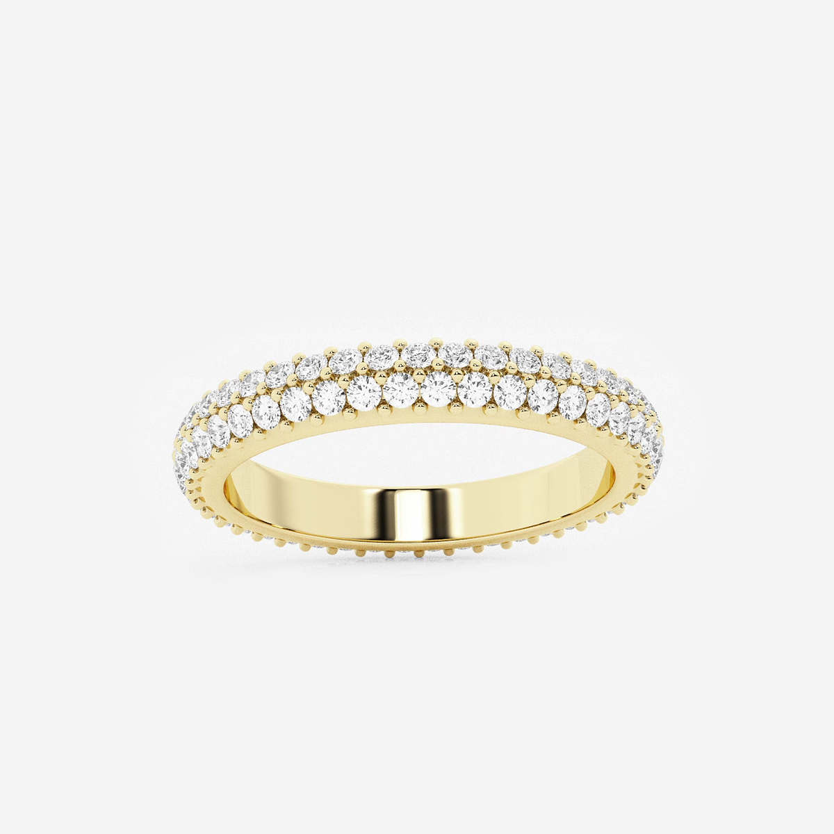naas Ethereal 7/8 ctw Round Lab Grown Diamond Bold Eternity Band - 2.8mm Width