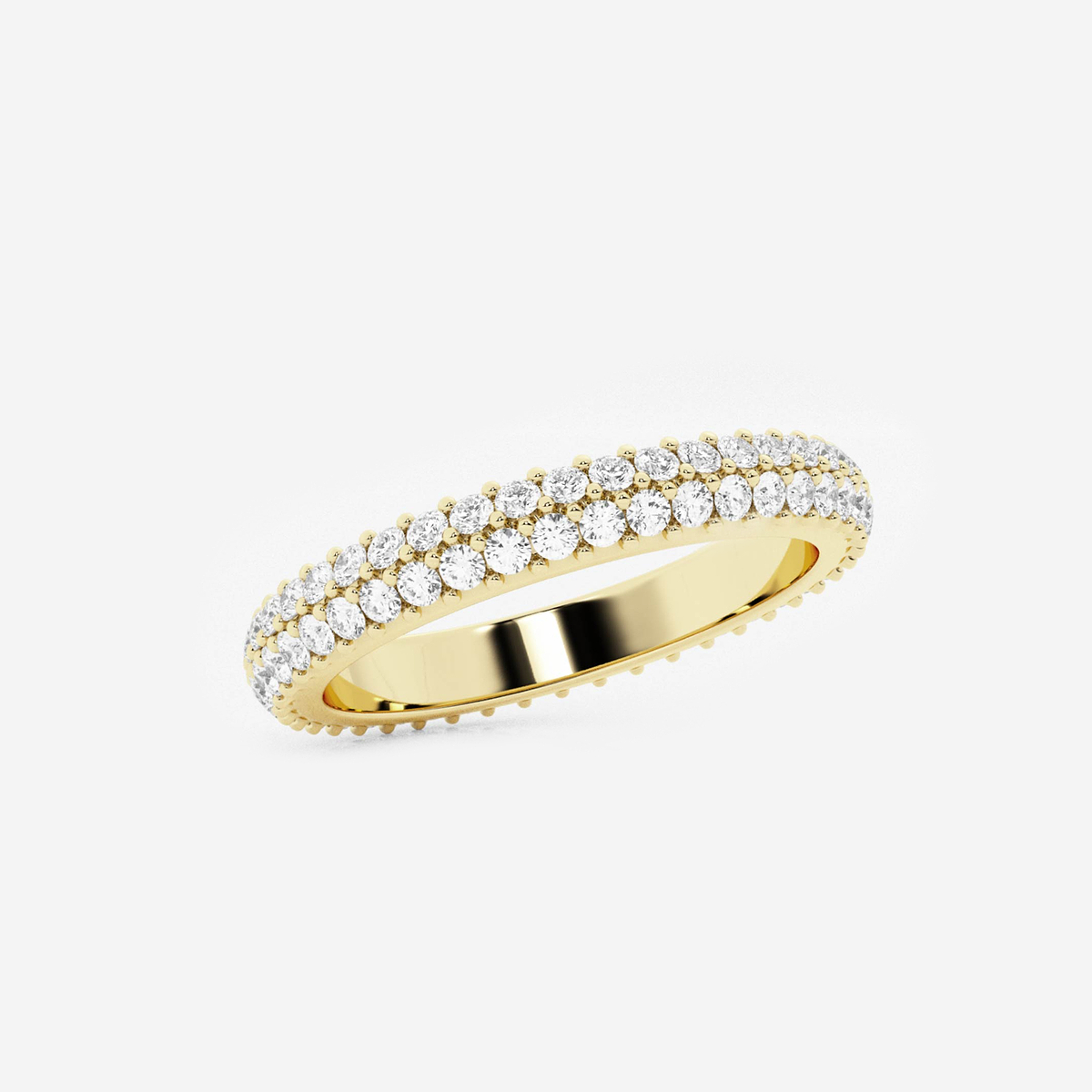 Additional Image 1 for  naas Ethereal 7/8 ctw Round Lab Grown Diamond Bold Eternity Band - 2.8mm Width