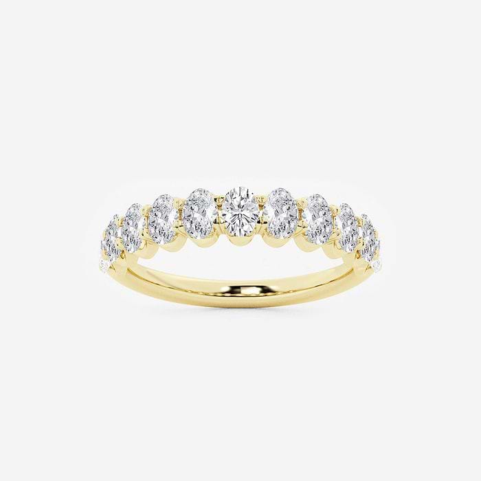 Oval Wedding Band