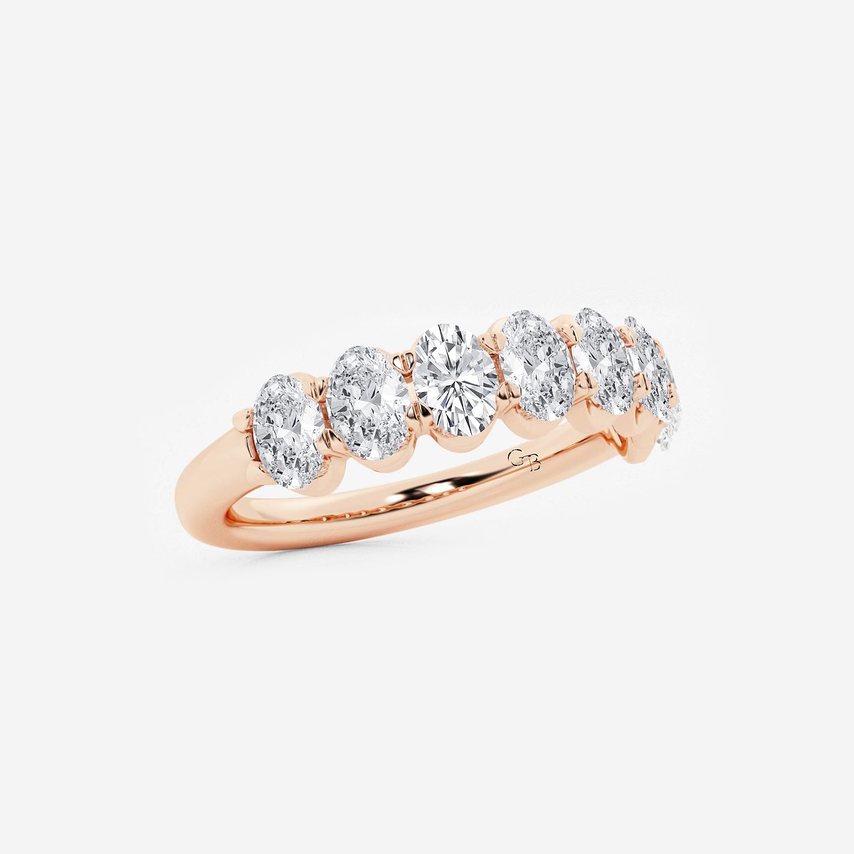 Additional Image 1 for  1 1/2 ctw Oval Lab Grown Diamond Anniversary Band