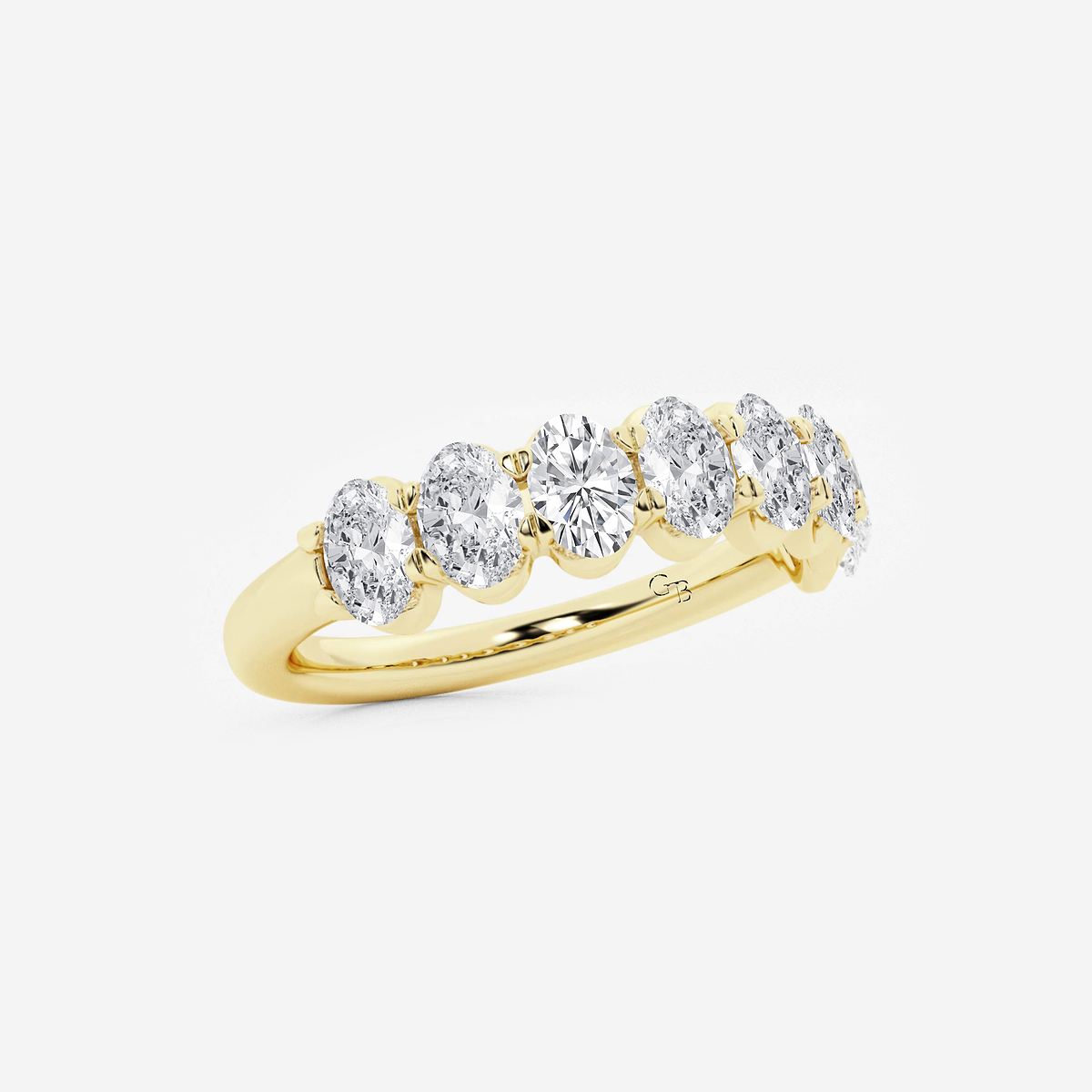 Additional Image 1 for  1 1/2 ctw Oval Lab Grown Diamond Anniversary Band