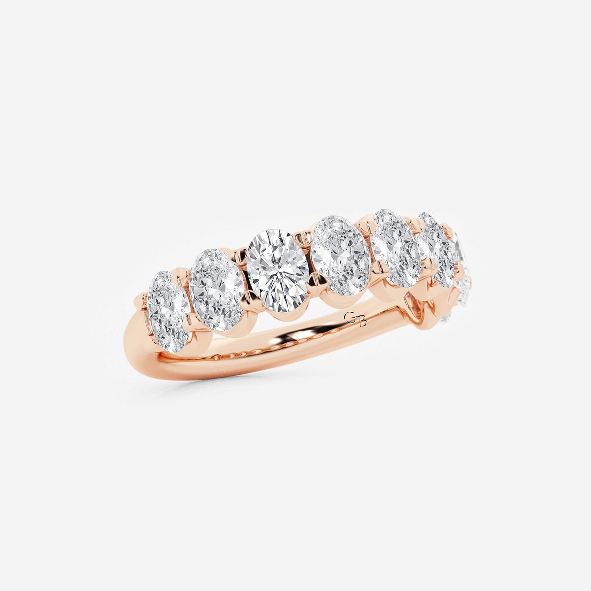 Additional Image 1 for  2 ctw Oval Lab Grown Diamond Wedding Band
