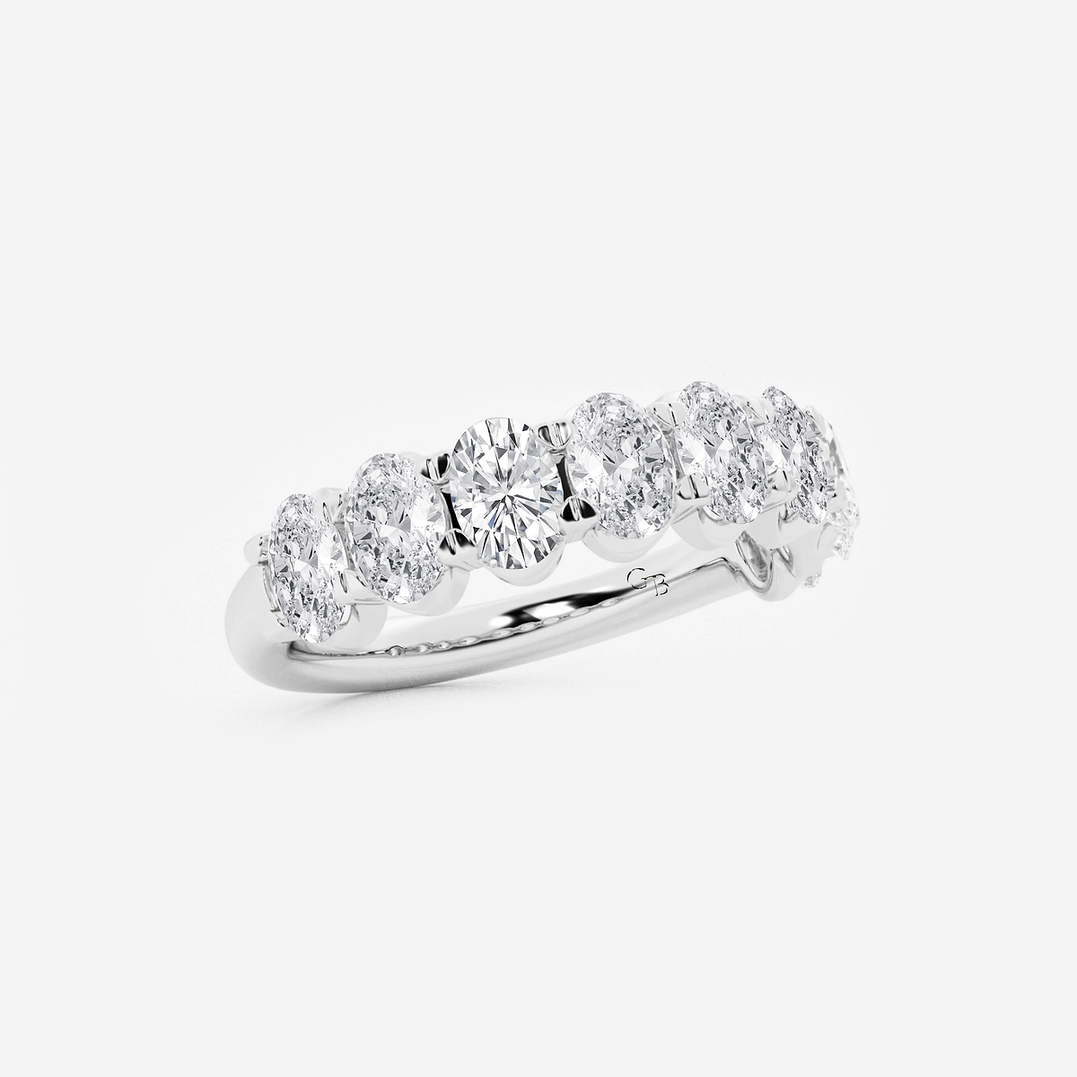 Additional Image 1 for  2 ctw Oval Lab Grown Diamond Wedding Band
