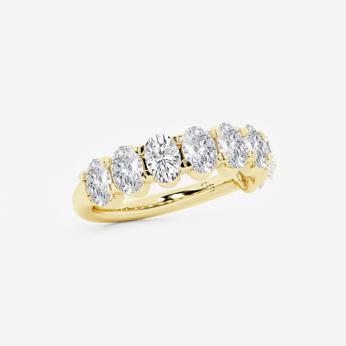 Additional Image 1 for  2 ctw Oval Lab Grown Diamond Wedding Band