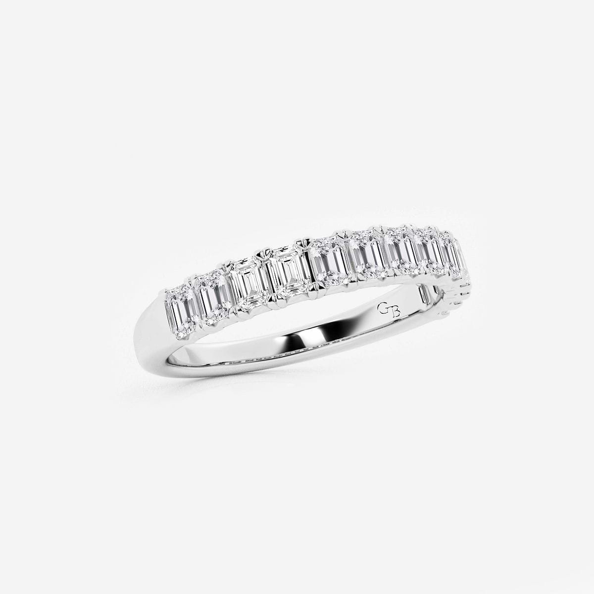 Additional Image 1 for  1 ctw Emerald Lab Grown Diamond Wedding Band