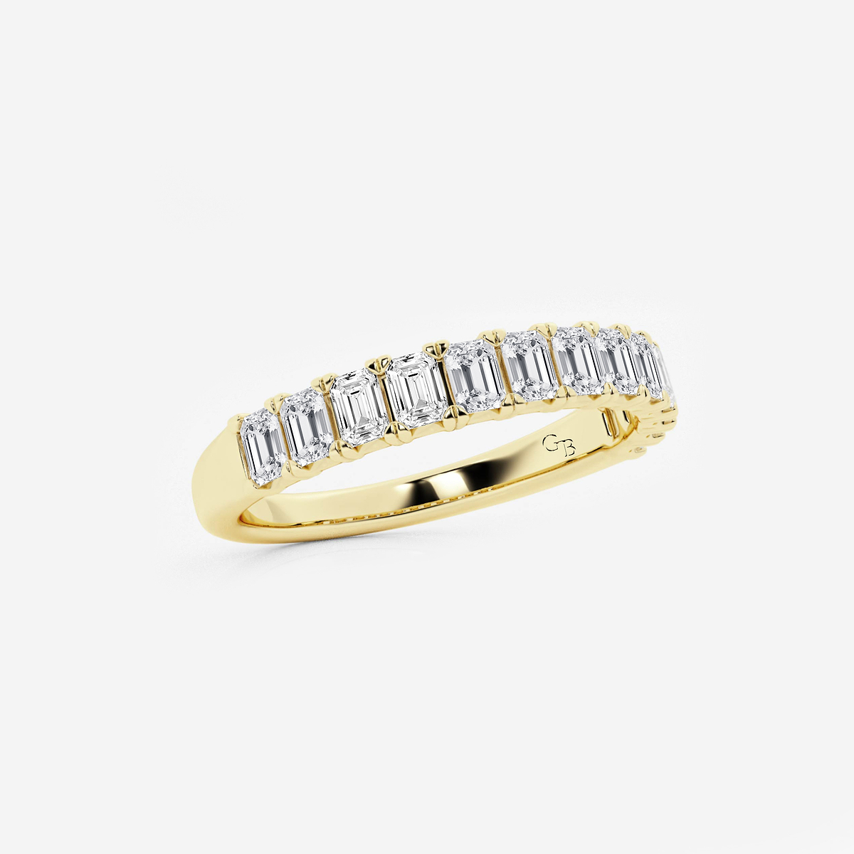 Additional Image 1 for  1 ctw Emerald Lab Grown Diamond Wedding Band