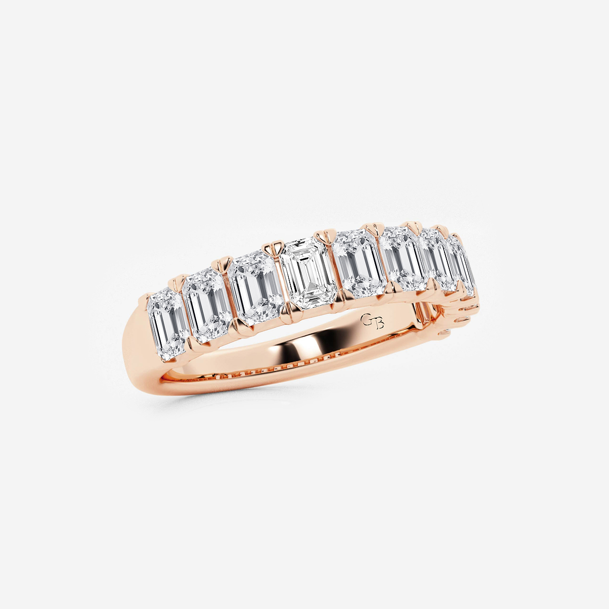 Additional Image 1 for  2 ctw Emerald Lab Grown Diamond Wedding Band