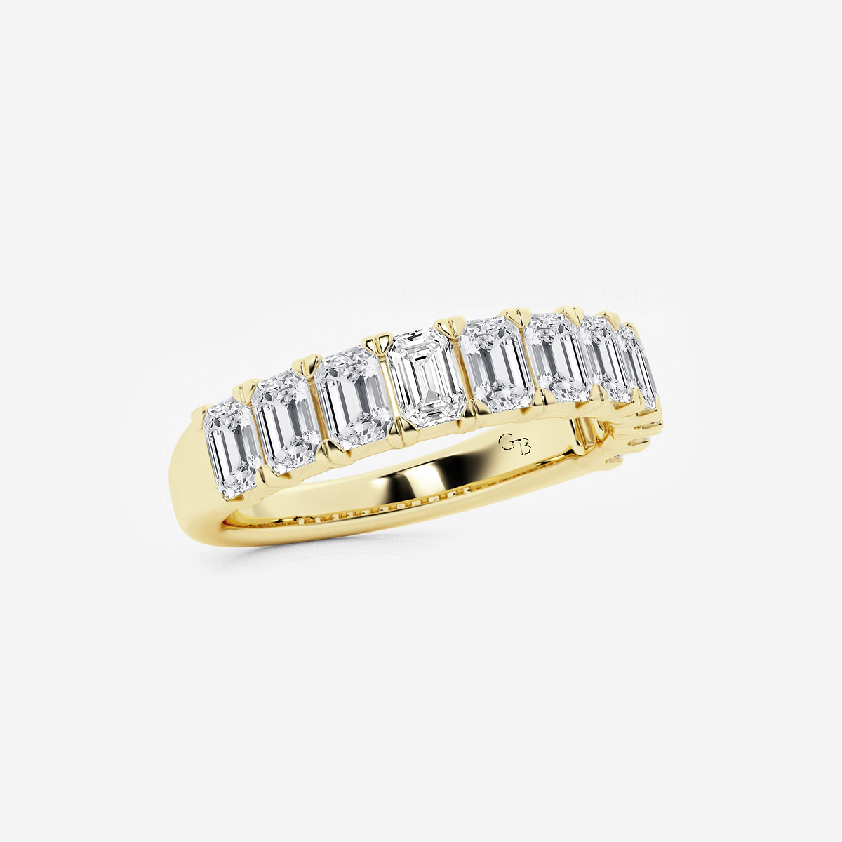 Additional Image 1 for  2 ctw Emerald Lab Grown Diamond Wedding Band