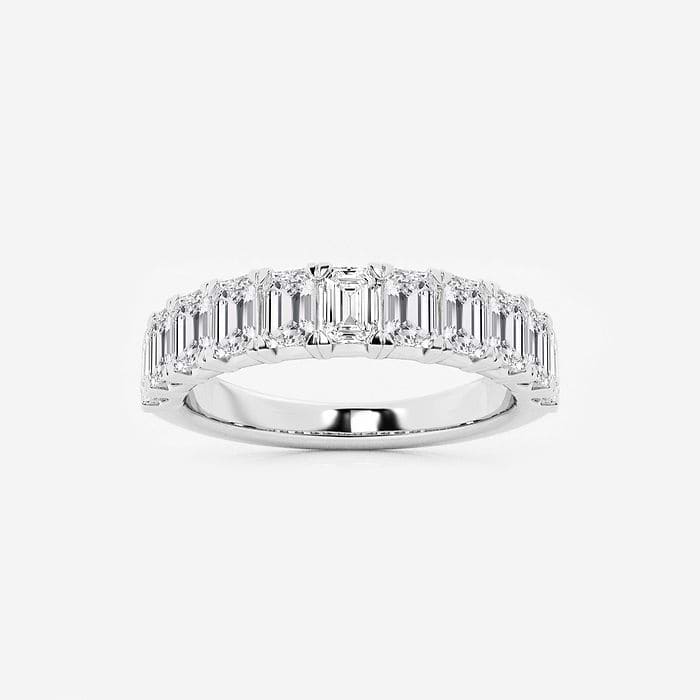 Emerald Wedding Band