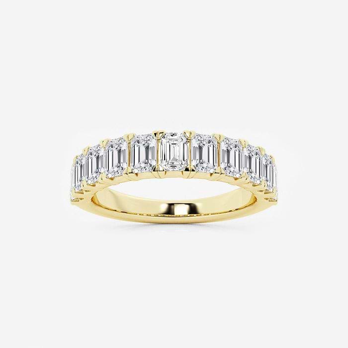 Emerald Wedding Band