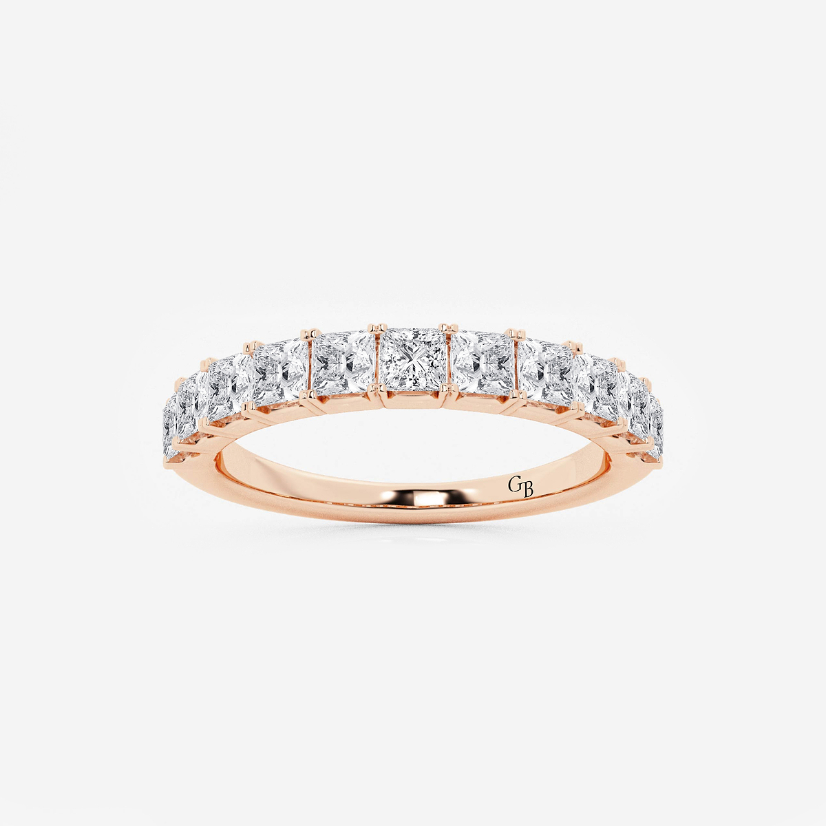 1 ctw Princess Lab Grown Diamond Wedding Band