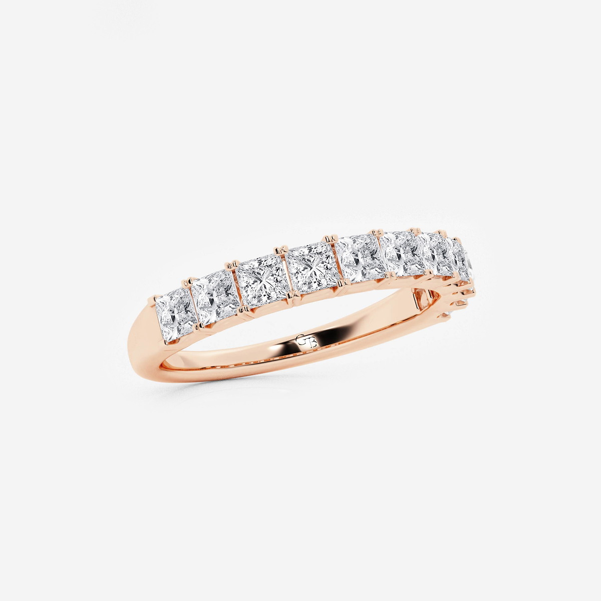 Additional Image 1 for  1 ctw Princess Lab Grown Diamond Wedding Band