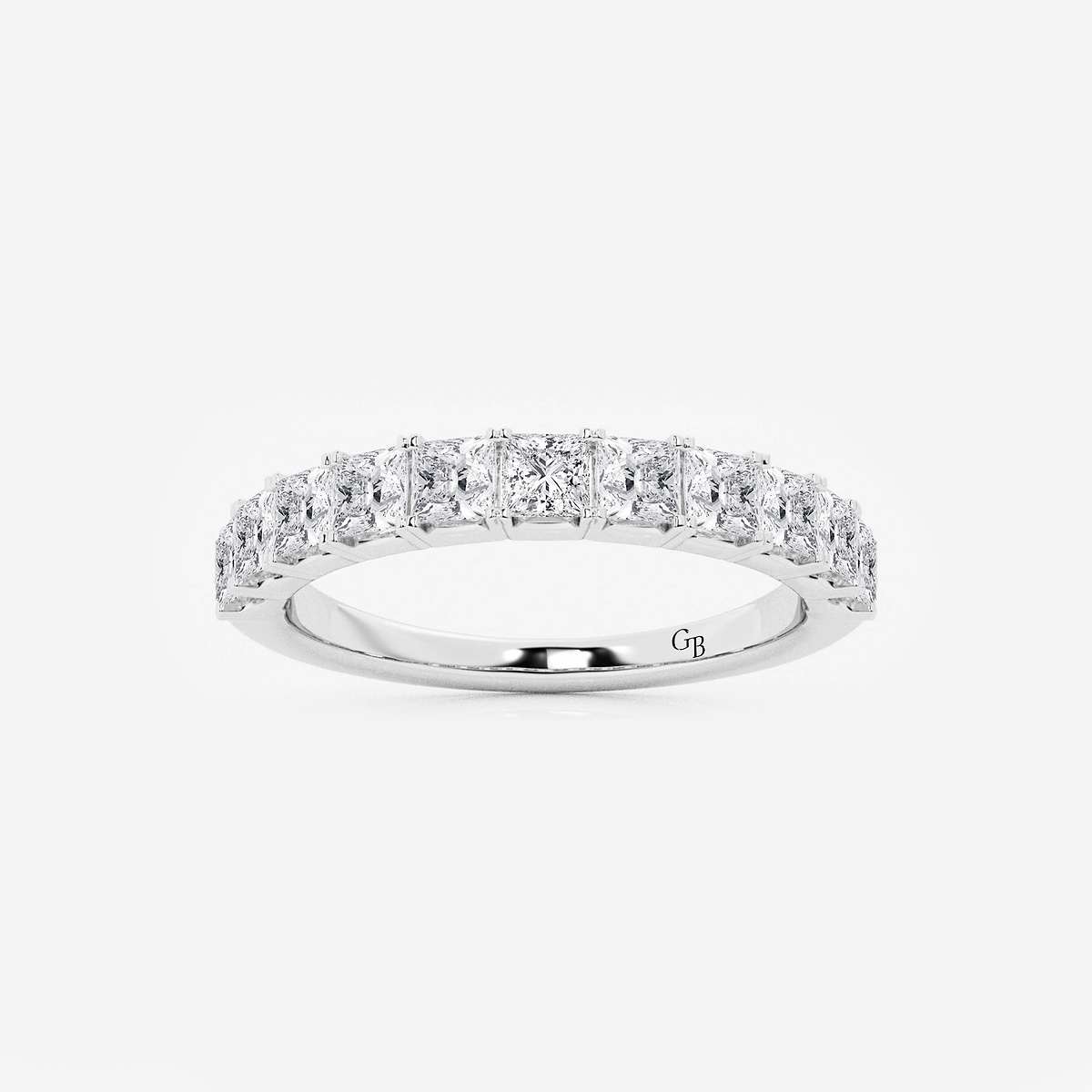 1 ctw Princess Lab Grown Diamond Wedding Band
